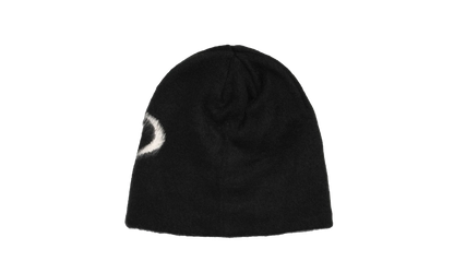 Brushed oval skullcap "Black" STUS330