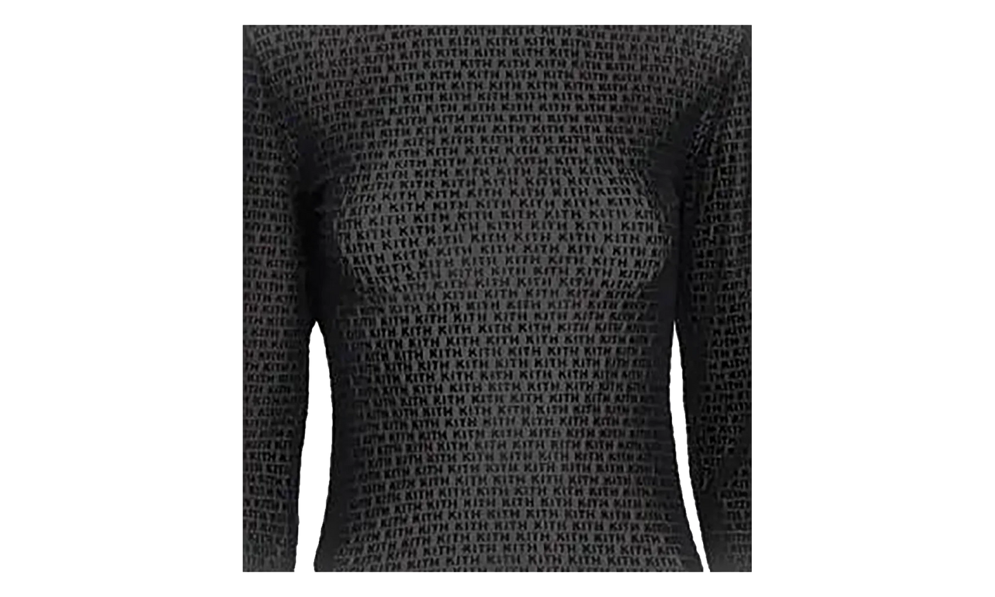 Monogram Velvet Bodysuit WMNS "Black" KITH127