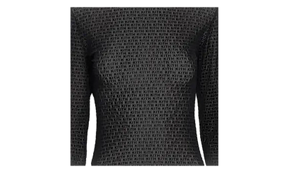 Monogram Velvet Bodysuit WMNS "Black" KITH127