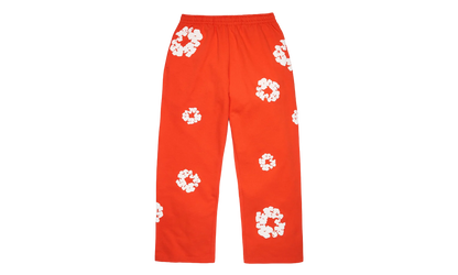 Cotton Wreath Baggy Sweatpants "Dark Orange" DT619