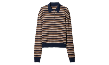Wool Striped Polo Shirt WMNS "Falbino" MML03V 1844 F0627