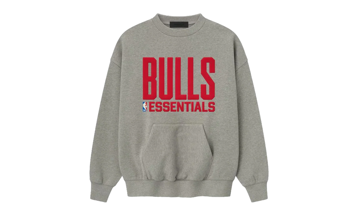 BULLS SPORTS FIT CREWNECK SWEATSHIRT "CONCRETE HEATHER" 192NB256506F
