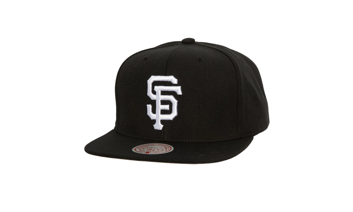 MLB Evergreen Black White Snapback Cap "San Francisco Giants - Black" HS8544 SFGBLCK