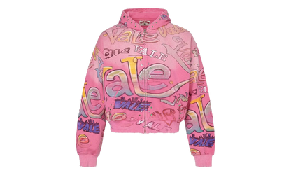 Bubblegum Zip Up Jacket "Pink" VAL173