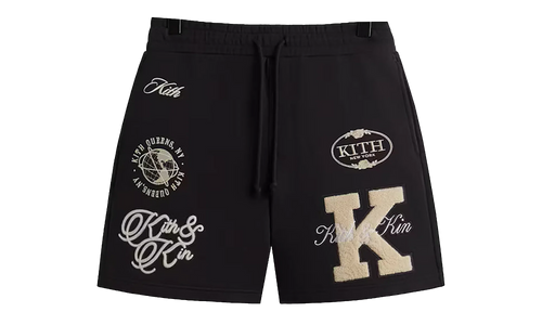 Emery Logo Patchwork Shorts WMNS "Black" KITH99