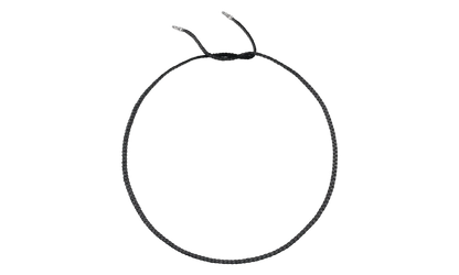Leather Braids Chain Necklace "Black" CHRM0822