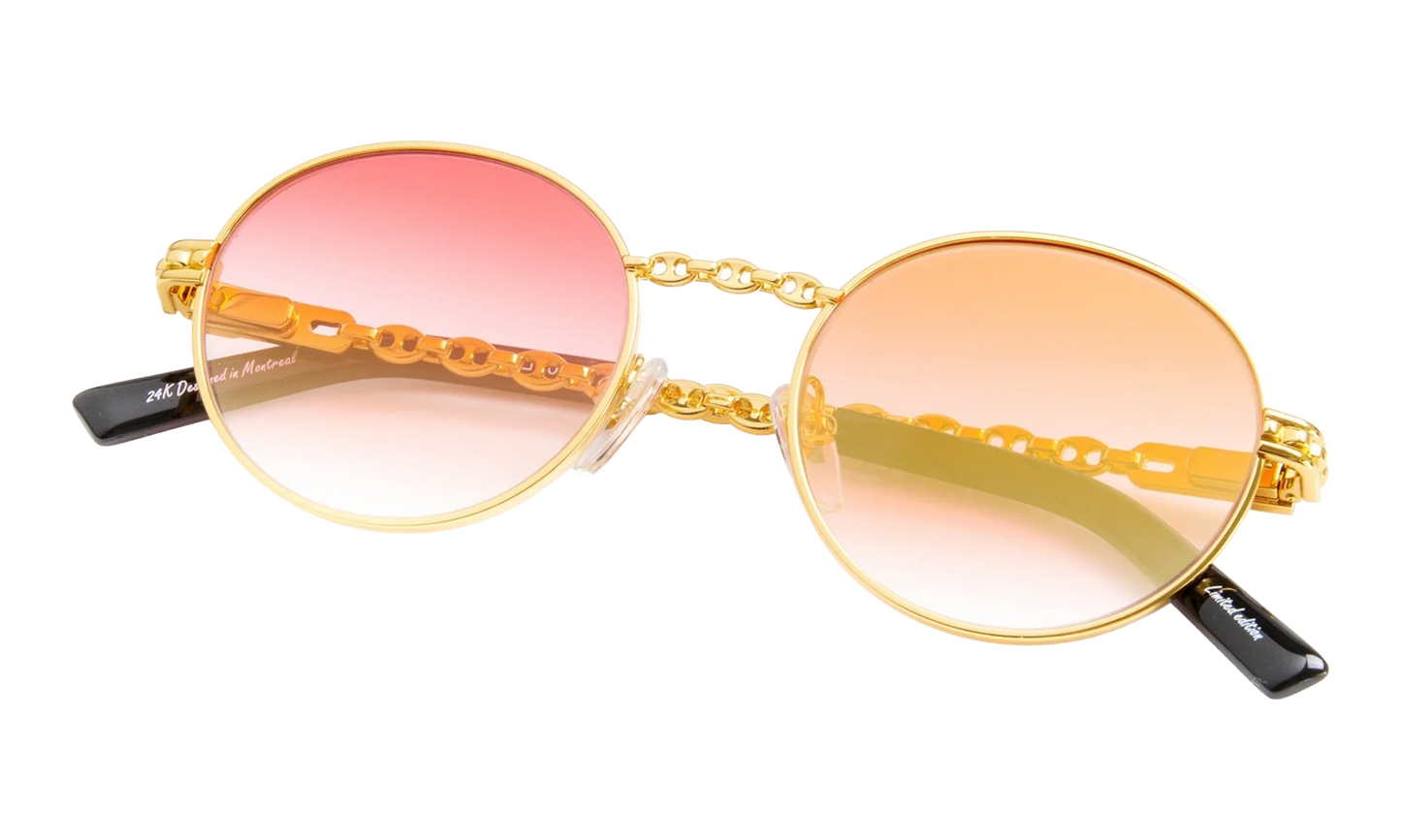 508 Mariner 24KT "Yellow Gold / Red Gradient Flash Gold" MN582 0005 18B4