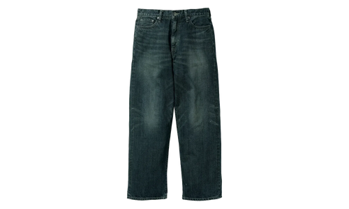 Washed Denim Wide Pants "Indigo" 252XBNH PTM04 INDIGO