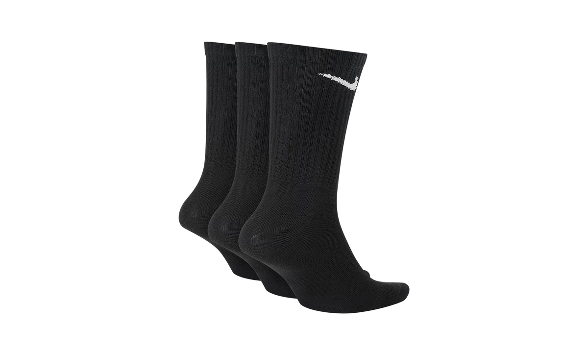 Everyday Lightweight Training Crew Socks (3 Pairs) "Black / White" SX7676 010