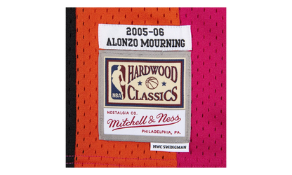 NBA Alonzo Mourning Reload Swingman Jersey "2005 Miami Heat - Pink" SMJYCP19297 MHEPINK05AMO