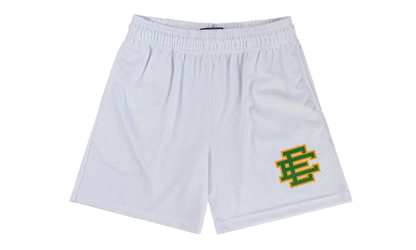 EE Basic Shorts "White / Green" EE201