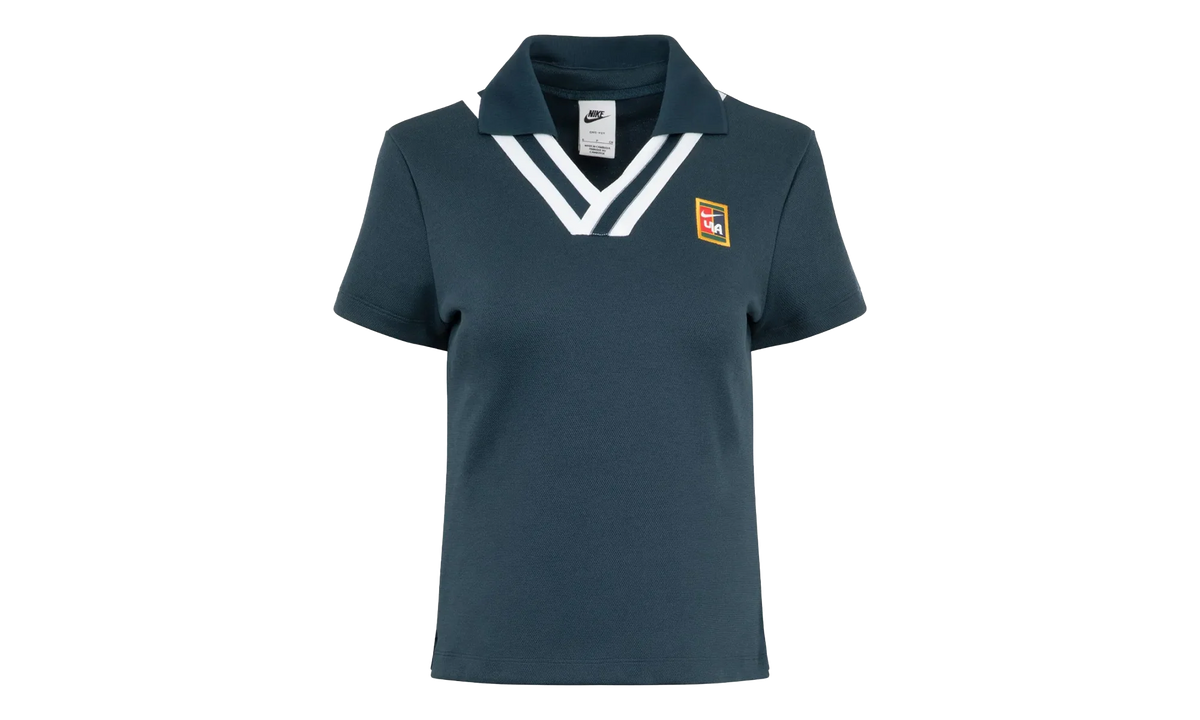 YOON Short-Sleeve Polo Top WMNS "Armoury Navy / White" FZ0276 478