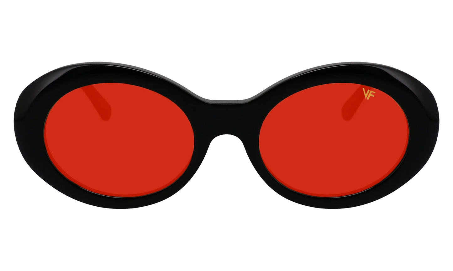 Cobain Acetate "Glossy Black / Red Solid" MPCB2 0009 20T5