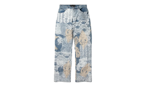 Grid Lace Denim "Sky" WDWFW23007 SKY