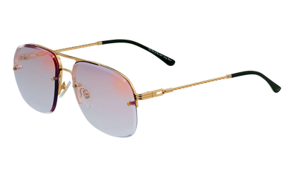 Snatch Bevel Rimless Drill Mount 18KT "Yellow Gold / Pastel Pink Gradient Flash Gold" DMSN2 0004 48C1