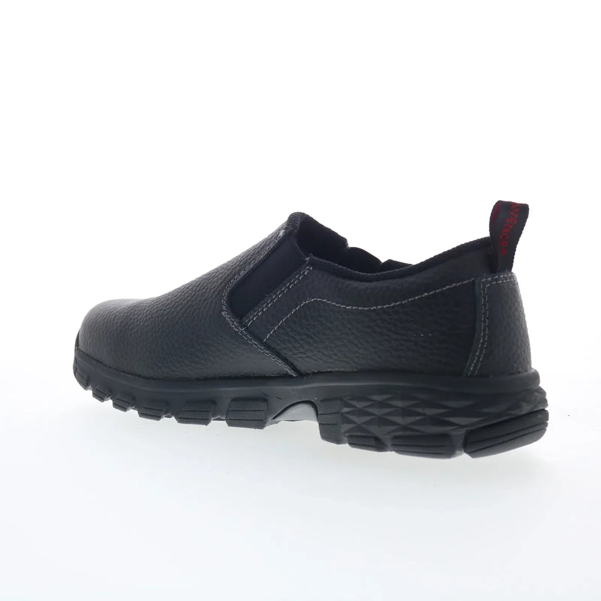 Avenger Flight Slip-On Alloy Toe A7001 Mens Black Wide Work & Safety Shoes