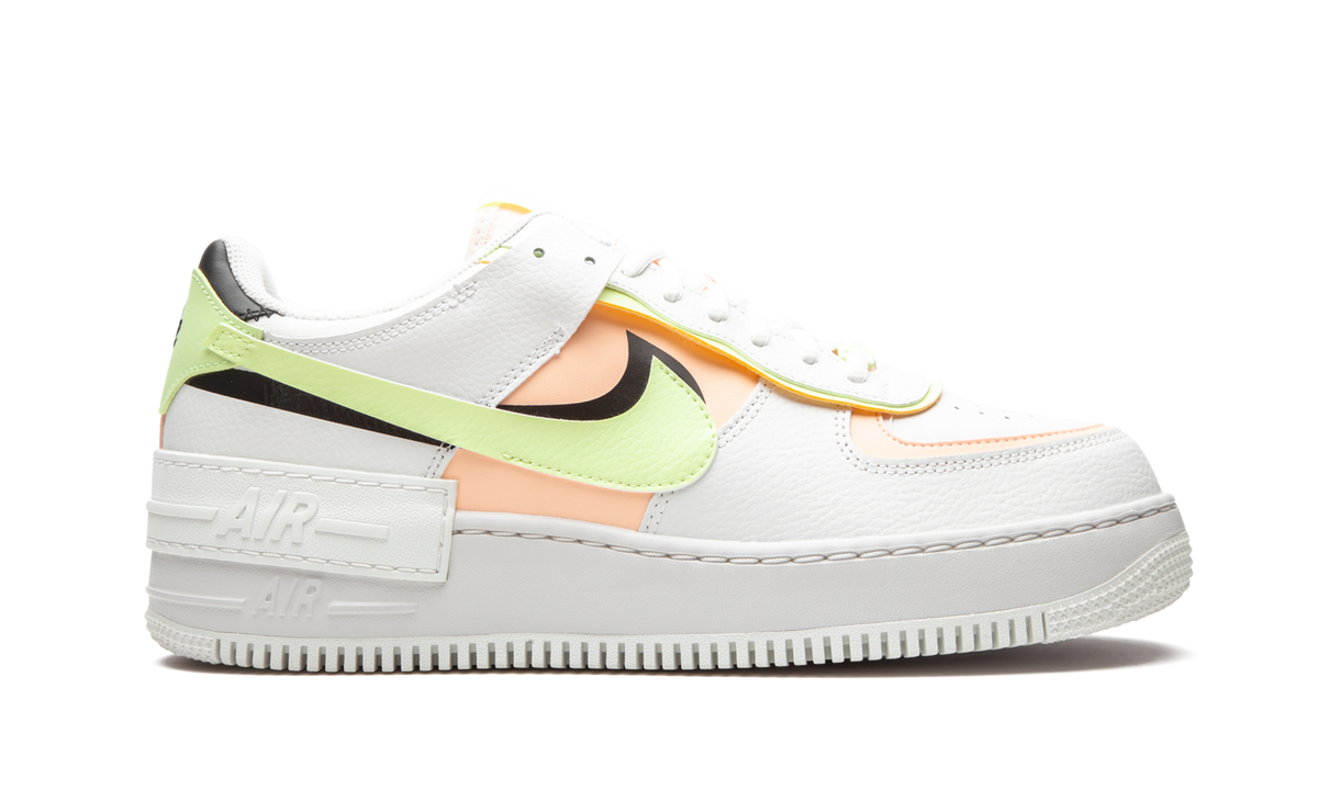 AIR FORCE 1 SHADO MNS WMNS"White/ Barely Volt/ Crimson Tint"