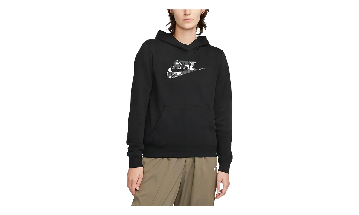 Fleece Printed Logo Pullover Hoodie DQ6108 010