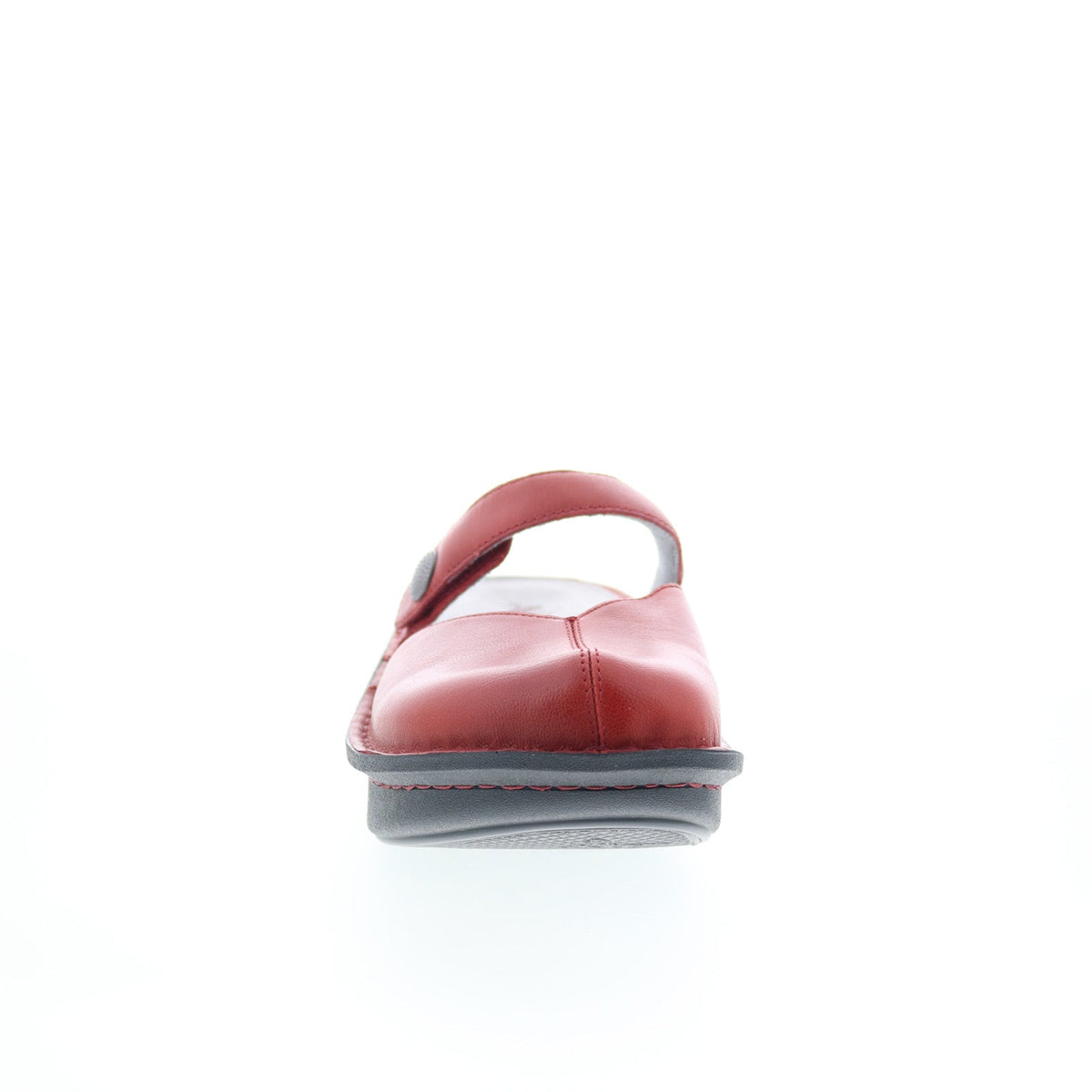 Alegria Kamila Garnet KAM-6107 Womens Red Leather Slides Sandals Shoes
