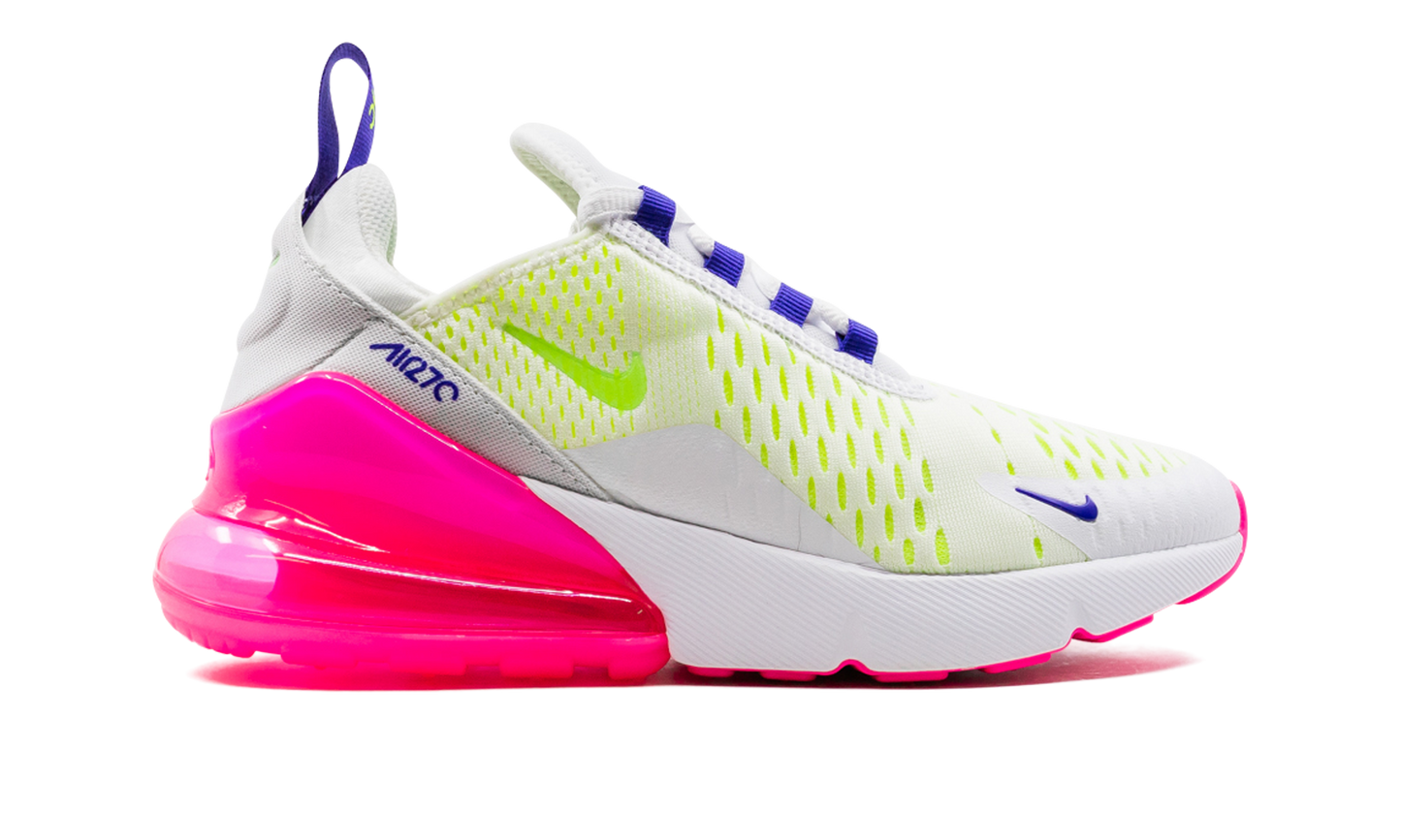AIR MAX 270 MNS WMNS"White/ Pink Blast/ Volt" DH0252 100