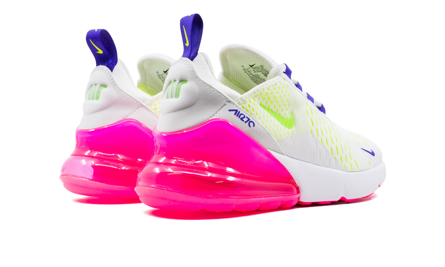 AIR MAX 270 MNS WMNS"White/ Pink Blast/ Volt" DH0252 100