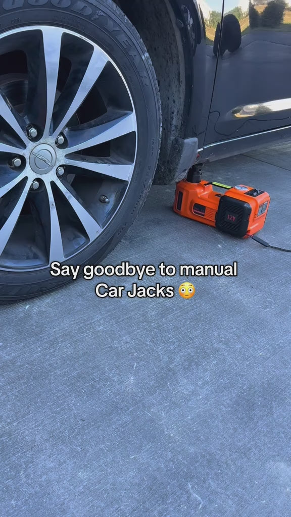 🔥[Hot sale]🔥5 Ton Electric Car Jack Kit with Impact Wrench & Air Pump