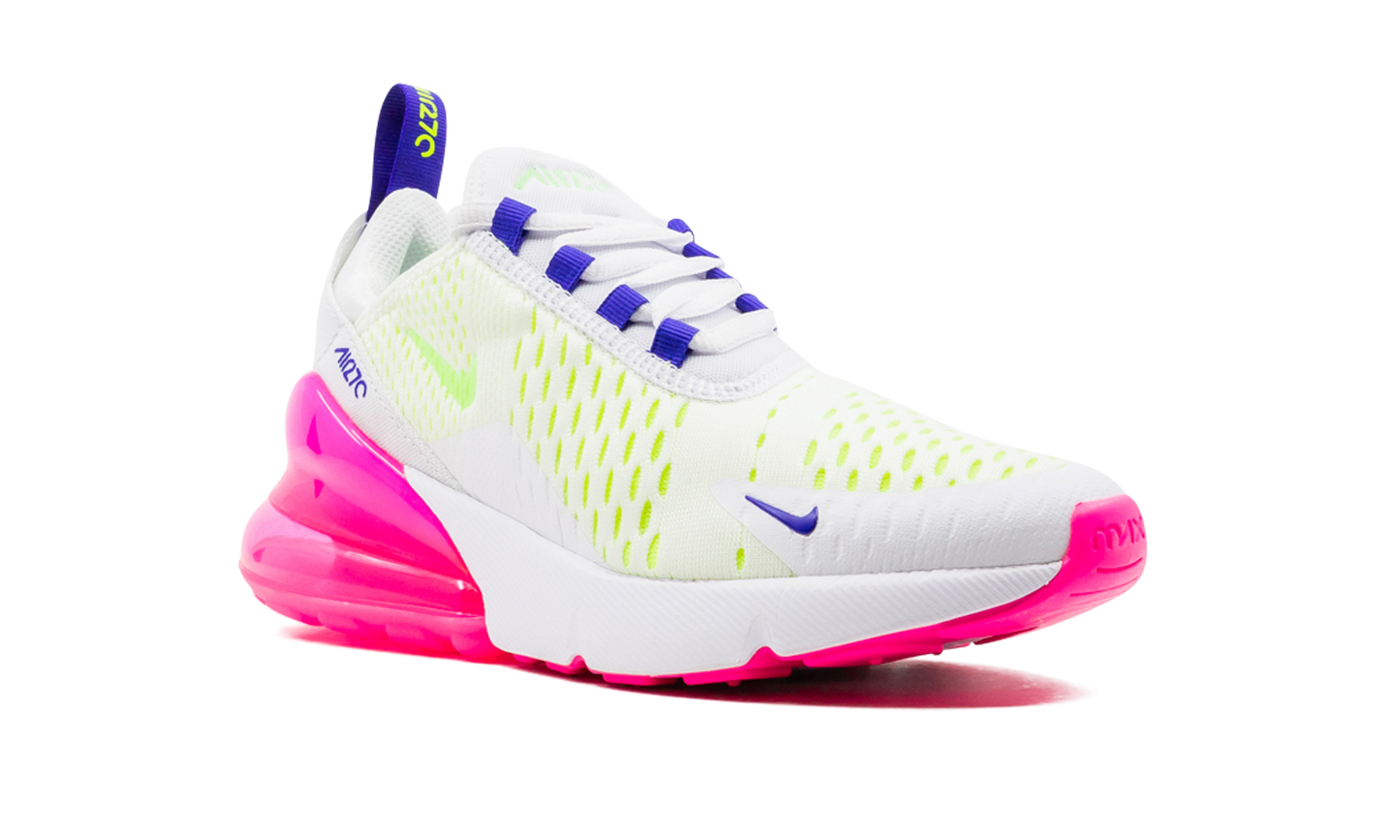 AIR MAX 270 MNS WMNS"White/ Pink Blast/ Volt" DH0252 100