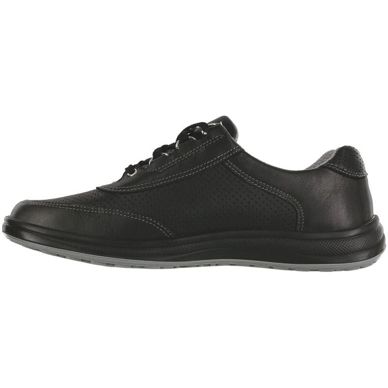 Women's Sporty Lux Lace Up Sneaker in Black Perf
