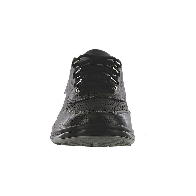 Women's Sporty Lux Lace Up Sneaker in Black Perf