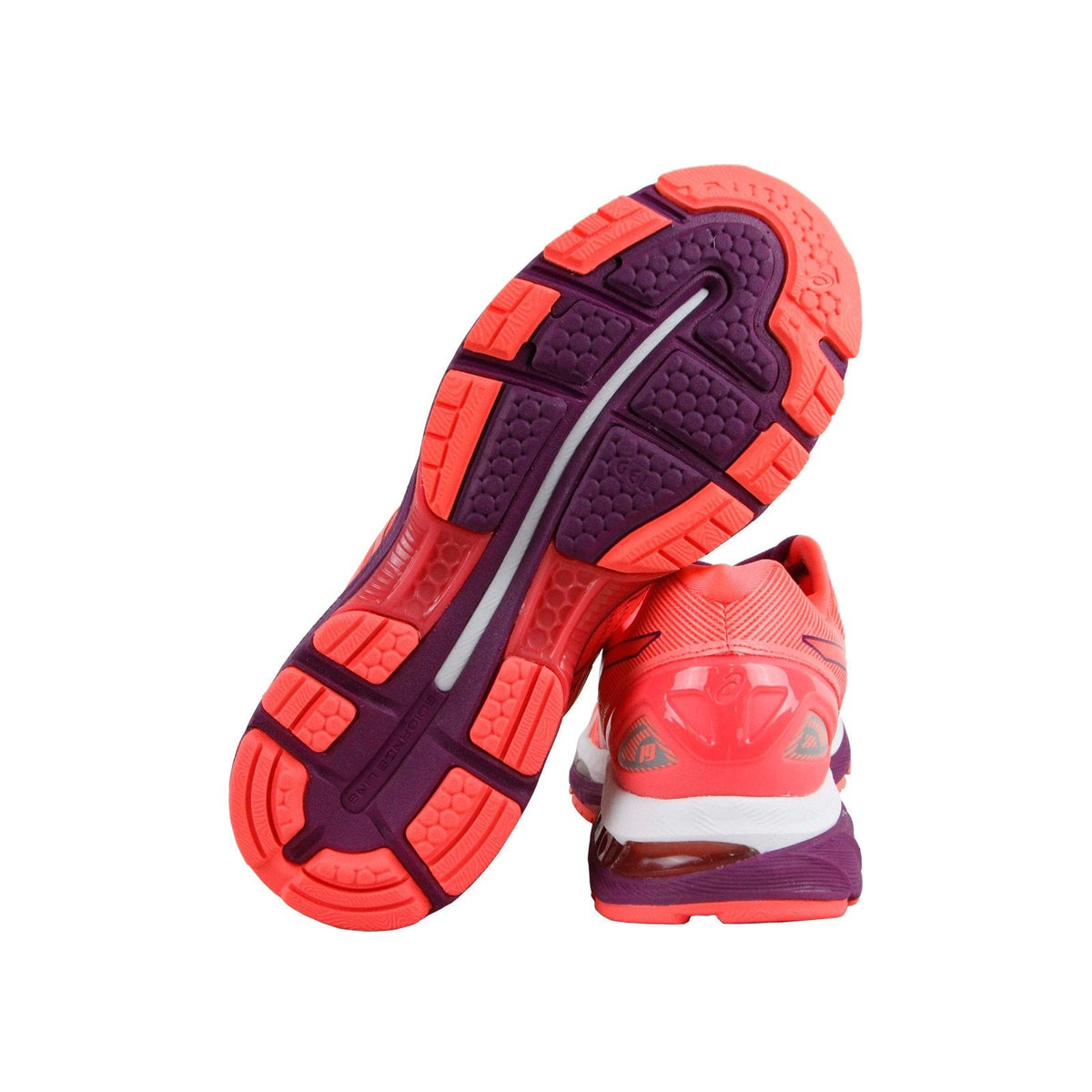 Asics Gel Nimbus 19 T750N-0632 Womens Orange Low Top Athletic Running Shoes