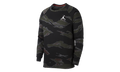 Jumpman Fleece Camo Crew Sweatshirt "Black" AV2310 010