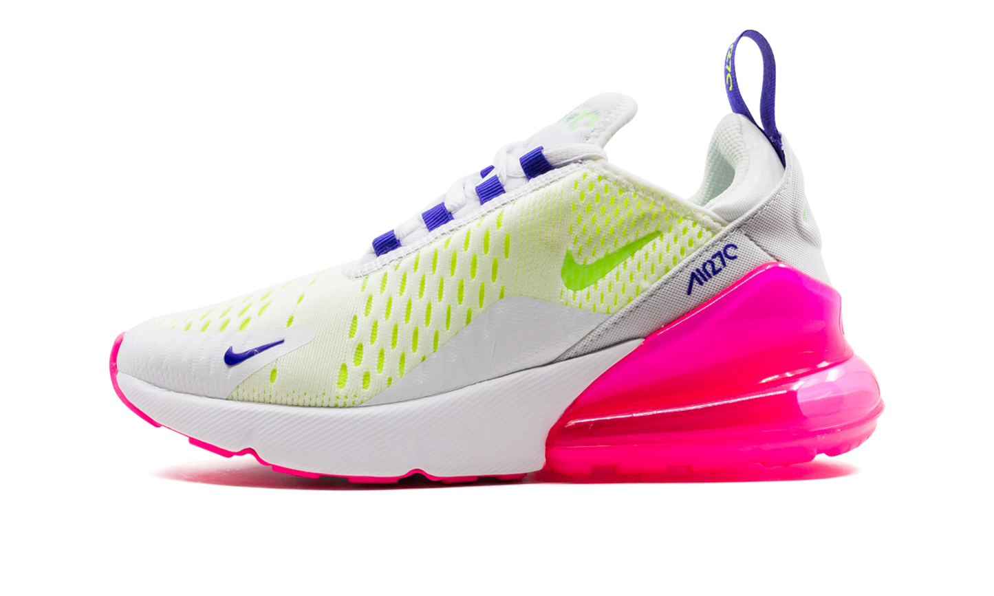 AIR MAX 270 MNS WMNS"White/ Pink Blast/ Volt" DH0252 100