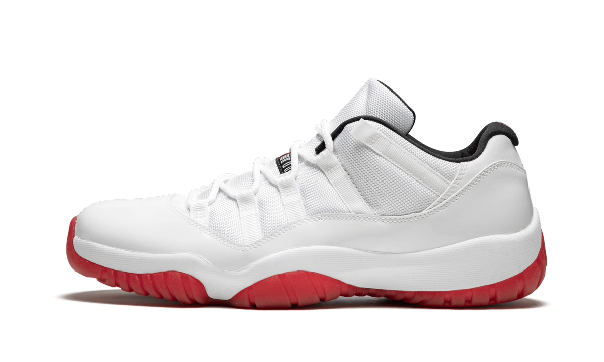 11 Retro Low "White/Varsity Red" 528895 101